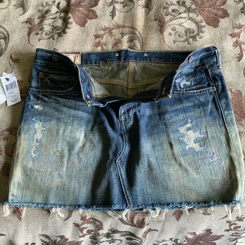 Polo Ralph Lauren Jean Mini Skirt NWT!